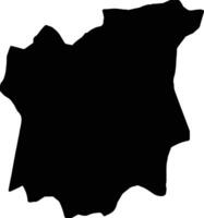 Osun Nigeria silhouette map vector