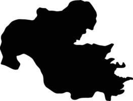 Oita Japan silhouette map vector