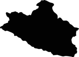 Nghe An Vietnam silhouette map vector