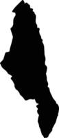 Sava Madagascar silhouette map vector