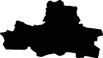 Samarkand Uzbekistan silhouette map vector