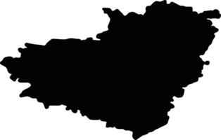 Samara Russia silhouette map vector