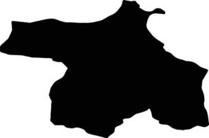 Sinop Turkey silhouette map vector