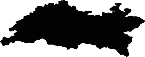 Tatarstan Russia silhouette map vector