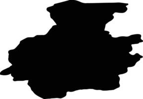 Telsiai Lithuania silhouette map vector