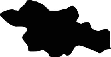 Strumitsa Macedonia silhouette map vector