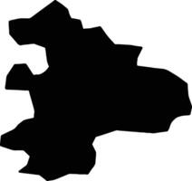 Singerei Moldova silhouette map vector
