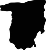 Valcea Romania silhouette map vector