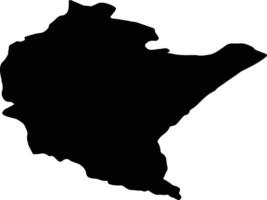 Subcarpathian Poland silhouette map vector
