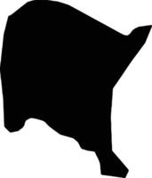 Yumbe Uganda silhouette map vector