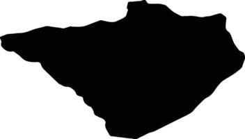 Yozgat Turkey silhouette map vector