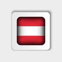 Austria Flag Button Flat Design vector