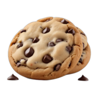 chocolate chip cookie on transparent background png