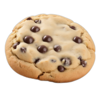 chocolate chip cookie on transparent background png