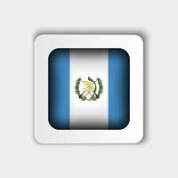 Guatemala Flag Button Flat Design vector