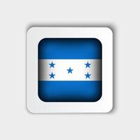 Honduras Flag Button Flat Design vector