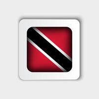 trinidad y tobago bandera botón plano diseño vector