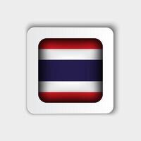 Thailand Flag Button Flat Design vector