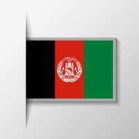 Vector Rectangular Afghanistan Flag Background