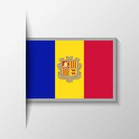 Vector Rectangular Andorra Flag Background