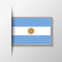 Vector Rectangular Argentina Flag Background