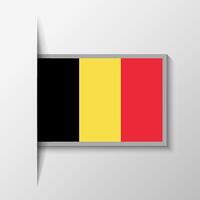 Vector Rectangular Belgium Flag Background