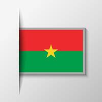 Vector Rectangular Burkina Faso Flag Background