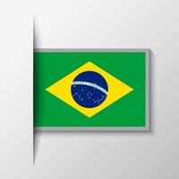 Vector Rectangular Brazil Flag Background