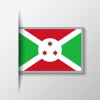 vector rectangular Burundi bandera antecedentes