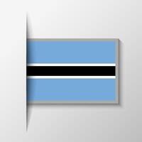 Vector Rectangular Botswana Flag Background