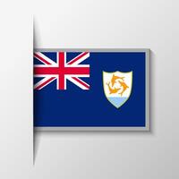 Vector Rectangular Anguilla Flag Background