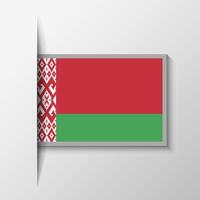 Vector Rectangular Belarus Flag Background