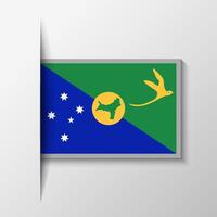 Vector Rectangular Christmas Island Flag Background