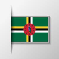 vector rectangular dominica bandera antecedentes