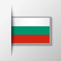 Vector Rectangular Bulgaria Flag Background