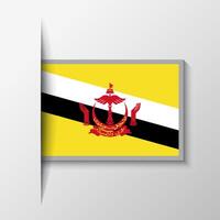 Vector Rectangular Brunei Flag Background