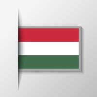 Vector Rectangular Hungary Flag Background