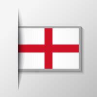 Vector Rectangular England Flag Background