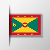 Vector Rectangular Grenada Flag Background