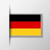 Vector Rectangular Germany Flag Background