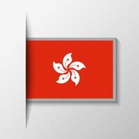 vector rectangular hong kong bandera antecedentes