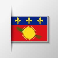 Vector Rectangular Guadeloupe Flag Background