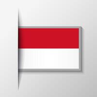 vector rectangular Indonesia bandera antecedentes