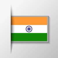 vector rectangular India bandera antecedentes