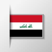 vector rectangular Irak bandera antecedentes