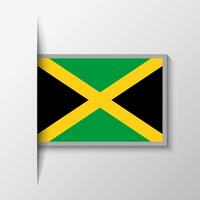 Vector Rectangular Jamaica Flag Background