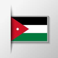 Vector Rectangular Jordan Flag Background