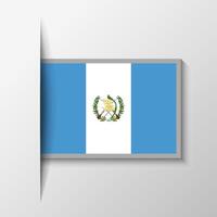 Vector Rectangular Guatemala Flag Background