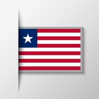 Vector Rectangular Liberia Flag Background