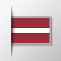 Vector Rectangular Latvia Flag Background